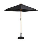 Bolero ronde parasol zwart 2,5 meter, Verzenden, Nieuw in verpakking