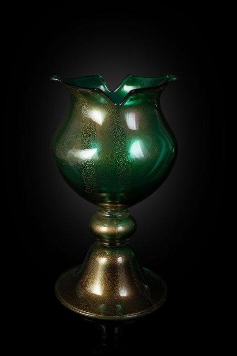 Vaas  - Glas - Murano vaas 24kt goud, Antiek en Kunst, Curiosa en Brocante