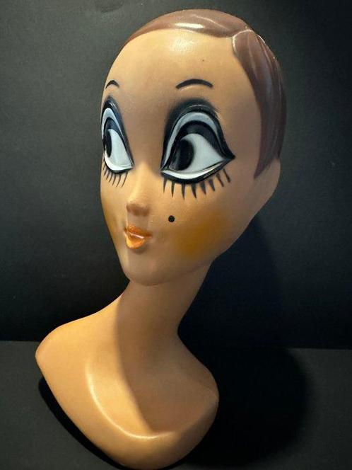 Huard 1971 Twiggy head - Mannequin - Plastic, Antiek en Kunst, Antiek | Wandborden en Tegels