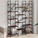 vidaXL Boekenkast 127,5x28,5x172,5 cm bewerkt hout bruin, Huis en Inrichting, Verzenden, Nieuw, Overige houtsoorten