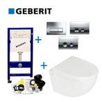 Geberit UP100 set28 B&W Zero Compact met Delta drukplaat, Doe-het-zelf en Verbouw, Sanitair, Nieuw, Overige typen, Ophalen of Verzenden