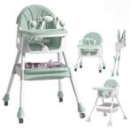 Kinderstoel meegroei - inklapbaar - met speelset - groen, Kinderen en Baby's, Kinderstoelen, Ophalen of Verzenden, Nieuw