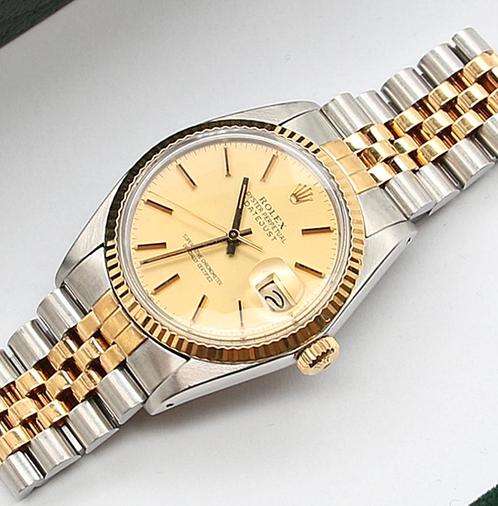 Rolex Datejust 36 16013 uit 1980, Sieraden, Tassen en Uiterlijk, Horloges | Antiek, Polshorloge, Verzenden