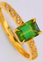 Zonder Minimumprijs - Ring - 14 karaat Geel goud Toermalijn, Nieuw