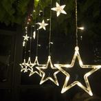 LED Sterrengordijn kerst - 12 sterren - warm wit - 138 leds, Diversen, Kerst, Ophalen of Verzenden, Nieuw