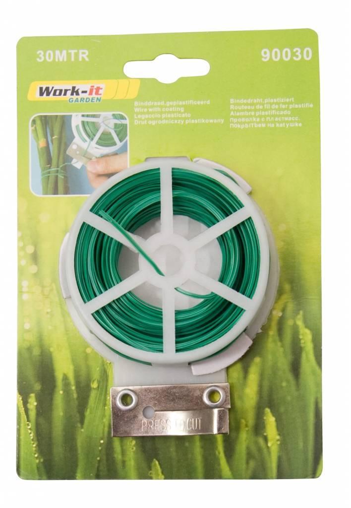 Binddraad geplastificeerd met afsnijmesje groen, Doe-het-zelf en Verbouw, IJzerwaren en Bevestigingsmiddelen, Verzenden