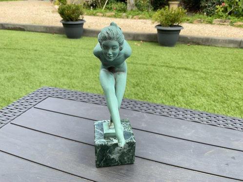 Max le Verrier - garcia - sculptuur, Lanceuse de disques -, Antiek en Kunst, Kunst | Designobjecten