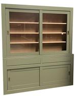 Buffetkast Design Engels groen met eiken interieur 200cm, Ophalen of Verzenden, Nieuw