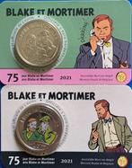 België. 5 Euro 2021 Blake et Mortimer (2 coincards), Postzegels en Munten, Munten | Europa | Euromunten