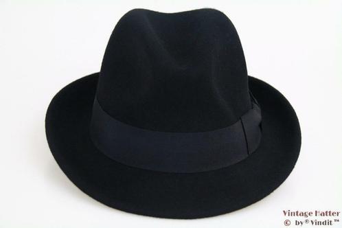 heren Gleufhoed Hawkins zwart vilt 57, 58, 59 en 60 Nieuw, Kleding | Heren, Hoeden en Petten, Hoed, Nieuw, Ophalen of Verzenden
