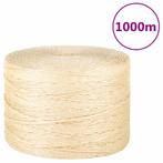 vidaXL Touw 3 mm 1000 m 100% sisal, Doe-het-zelf en Verbouw, Verzenden, Nieuw