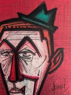 Bernard Buffet (1928-1999) - Le Clown au Fond rouge