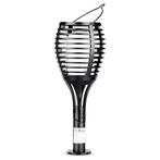 Ledisons Solar LED-priklamp Flame XL zwart, Tuin en Terras, Nieuw