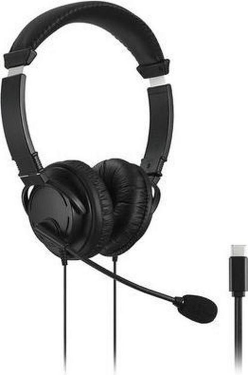 Hoofdtelefoon Kensington USB-C Hi-Fi met microfoon zwart, Telecommunicatie, Mobiele telefoons | Oordopjes, Verzenden