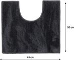 Sealskin Doux Toiletmat 45x50 cm Polyester -  Donkergrijs, Huis en Inrichting, Ophalen of Verzenden, Zo goed als nieuw
