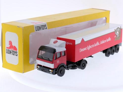 Schaal 1:50 Lion-toys No. 36 Mercedes EPS trekker met tra..., Hobby en Vrije tijd, Modelauto's | 1:50, Gebruikt, Ophalen of Verzenden
