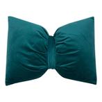 Strik Kussen Fluweel petrol 40x60cm, Huis en Inrichting, Verzenden, Nieuw