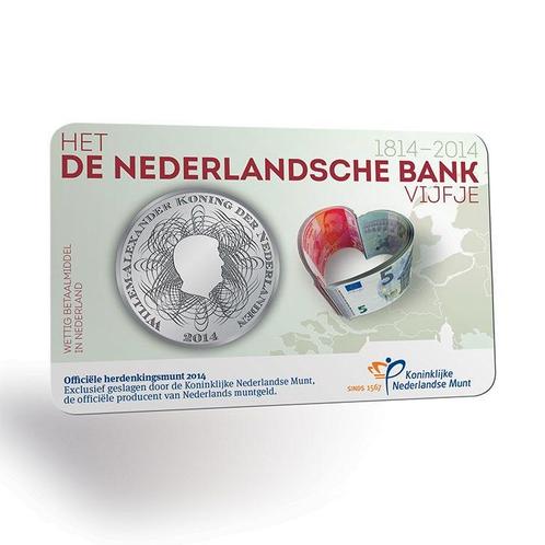 5 Euro 2014 DNB UNC Coincard, Postzegels en Munten, Munten | Nederland, Verzenden