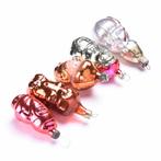Set van 5 vintage kerst ornamenten | Kerstballen | Kerstmis