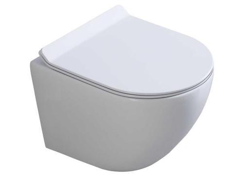 Veiling - Hangend rimless toilet, glans wit, Doe-het-zelf en Verbouw, Sanitair