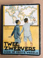 Plakplaatjesalbum Twee Zwervers door de grote wereld 1936, Ophalen of Verzenden, Gelezen, Plaatjesalbum
