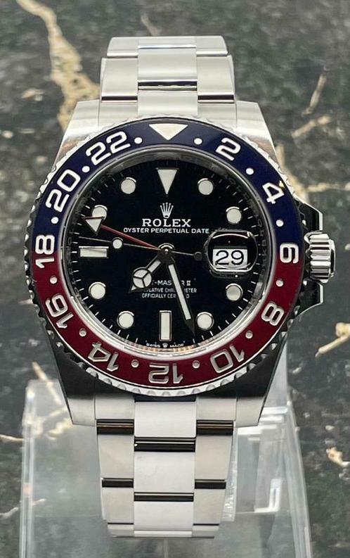Rolex GMT-Master II - 126710BLRO - Pepsi - 2021 - Oyster, Sieraden, Tassen en Uiterlijk, Horloges | Heren, Staal, Nieuw, Staal