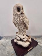 Beeldje - A. Sabatini – Groot beeld van een sneeuwuil op, Antiek en Kunst