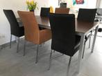 Set van 6 leren eetkamerstoelen - verschillende kleuren leer, Overige kleuren, Nieuw, Leer, Ophalen of Verzenden