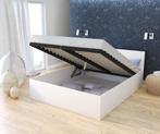 Comfortabel Wit Bed 120x200 cm - Opklapbare Bodem - Zonde..., Nieuw, Ophalen of Verzenden, Lattenbodem, Minder dan 70 cm