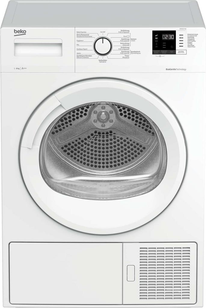 Beko DF8421TX0 wasdroger Vrijstaand Voorbelading 8 kg A++489, Witgoed en Apparatuur, Wasdrogers, Overige typen, Nieuw, Anti-kreukfase