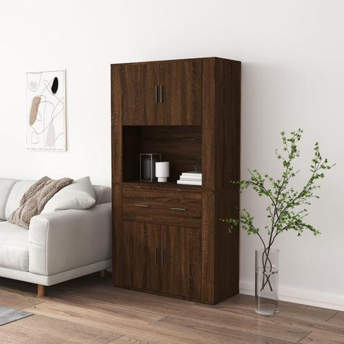 vidaXL buffetkast bewerkt hout bruin eikenkleur, Huis en Inrichting, Kasten | Buffetkasten, Nieuw, Overige houtsoorten, Verzenden