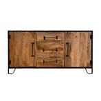 Dressoir Mangohout Neal 150 cm, Huis en Inrichting, Kasten | Dressoirs, Verzenden, 150 tot 200 cm, Nieuw, Industriële meubels