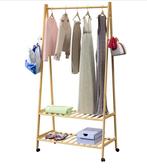 Kledingrek bamboe met wielen 155x70x45cm (Badkamer), Verzenden, Nieuw