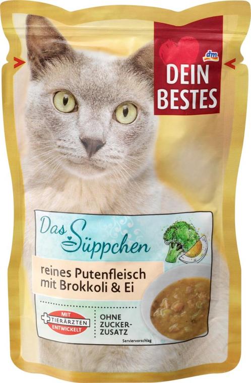 Je besteNatvoer kattensoep met kalkoen, broccoli & ei, d..., Dieren en Toebehoren, Dierenvoeding, Verzenden