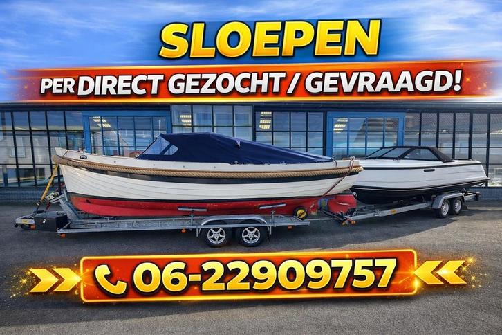 Gezocht voor directe inkoop sloep/sloepen, Watersport en Boten, Sloepen, Binnenboordmotor, 10 tot 30 pk, 6 meter of meer, Diesel