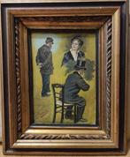Scuola italiana (XIX-XX), firmato G. Mazzioli - Studio di, Antiek en Kunst, Kunst | Schilderijen | Klassiek