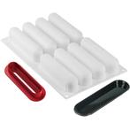 Silikomart Siliconen Vorm Eclair (8) 13,5x2,8cm + Uitsteker, Verzenden, Nieuw