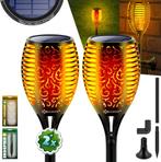KESSER® 2 Solar Tuinfakkels - Tuinverlichting - Sensor - Zwa, Verzenden, Nieuw