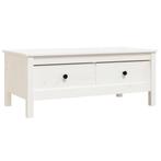 Salontafel Massief Grenen - Wit - Retourdeal - Direct!, Huis en Inrichting, Tafels | Salontafels, 100 tot 150 cm, Nieuw, Minder dan 50 cm