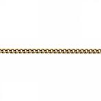 Gouden gourmet schakel ketting, Sieraden, Tassen en Uiterlijk, Kettingen, Ophalen of Verzenden, Gebruikt, Overige kleuren, Goud