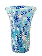 Vaas - Murrine Millefiori - Muranoglas - Acquamarina Blu, Antiek en Kunst, Antiek | Glas en Kristal