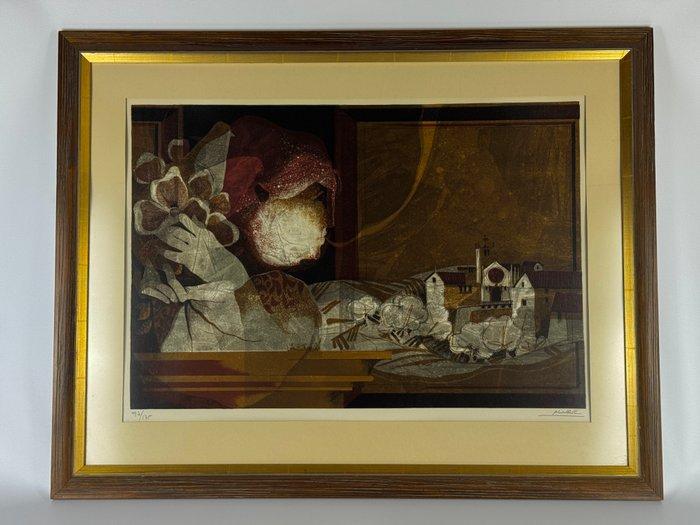 Alvar Suñol (1935) - Woman and Village, Antiek en Kunst, Antiek | Overige Antiek