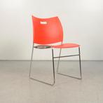 Vergaderstoel Casala Carver - Rood - Buisframe onderstel, Ophalen of Verzenden, Nieuw