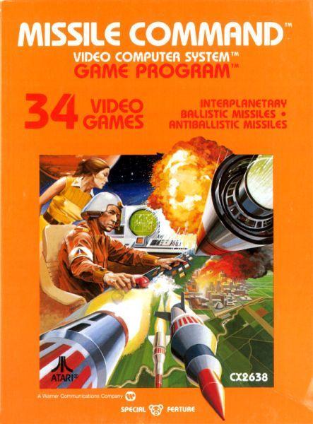 Missile Command-Standaard (Atari 2600) Gebruikt, Spelcomputers en Games, Games | Atari, Zo goed als nieuw, Ophalen of Verzenden