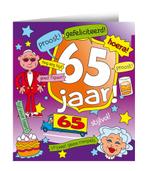 Verjaardagskaart 65 Jaar Cartoon 16,5cm, Hobby en Vrije tijd, Feestartikelen, Verzenden, Nieuw