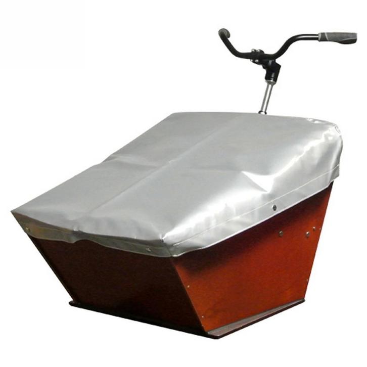 Clarijs Dekzeil Bakfiets Kort Zilver, Fietsen en Brommers, Fietsen | Bakfietsen, Nieuw, Verzenden