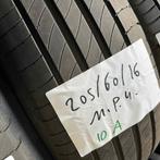 2 x Michelin Primacy 4 205-60-16 Zomerbanden 5,5mm, Gebruikt, 16 inch, Band(en), Personenwagen