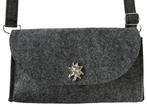 Handbag grey + edelweiss closure, Verzenden, Nieuw