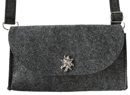 Handbag grey + edelweiss closure, Hobby en Vrije tijd, Feestartikelen, Nieuw, Verzenden