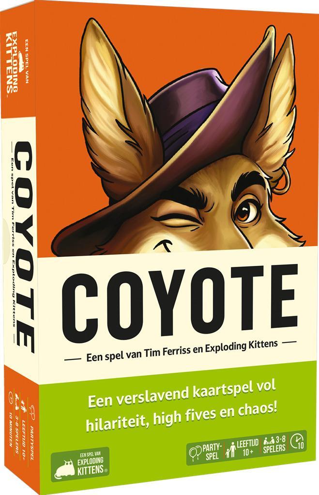Exploding Kittens Coyote Card Game-Nederlands (Diversen), Hobby en Vrije tijd, Gezelschapsspellen | Kaartspellen, Nieuw, Ophalen of Verzenden